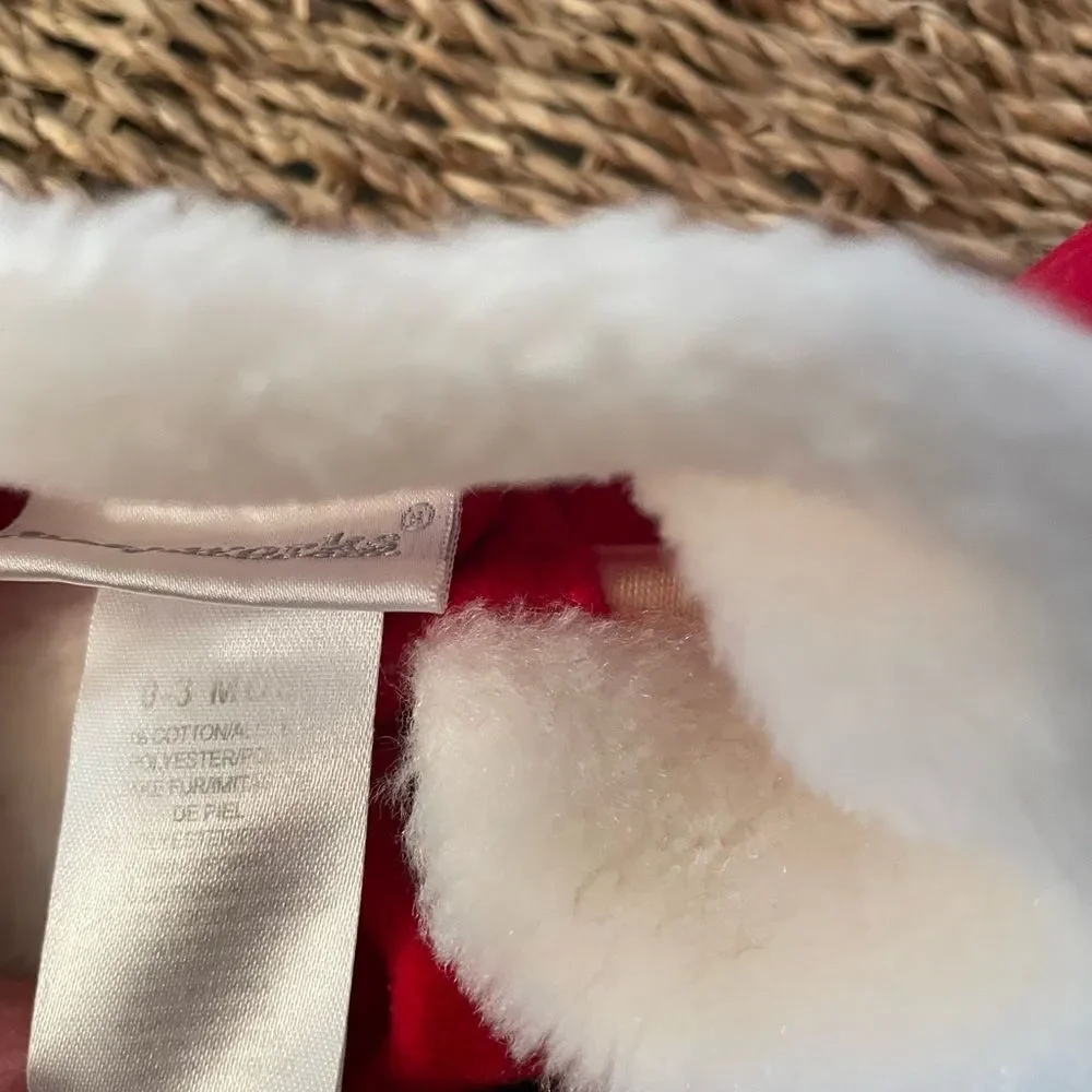 New Born Baby Works Santa Outfit Ho Ho Ho 0-3 Months